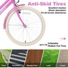 YONWAY 24 inch Bicycle, Garden & Outdoor Comfort Bike with Adjustable Saddle & Full-Coverage Chain Guard & Basket for 10+ Years Old Girls - 3 of 4