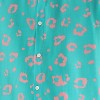 Campus Sutra Men Men's EcoLiva Cyan Blue Flower Block Shirt - 4 of 4