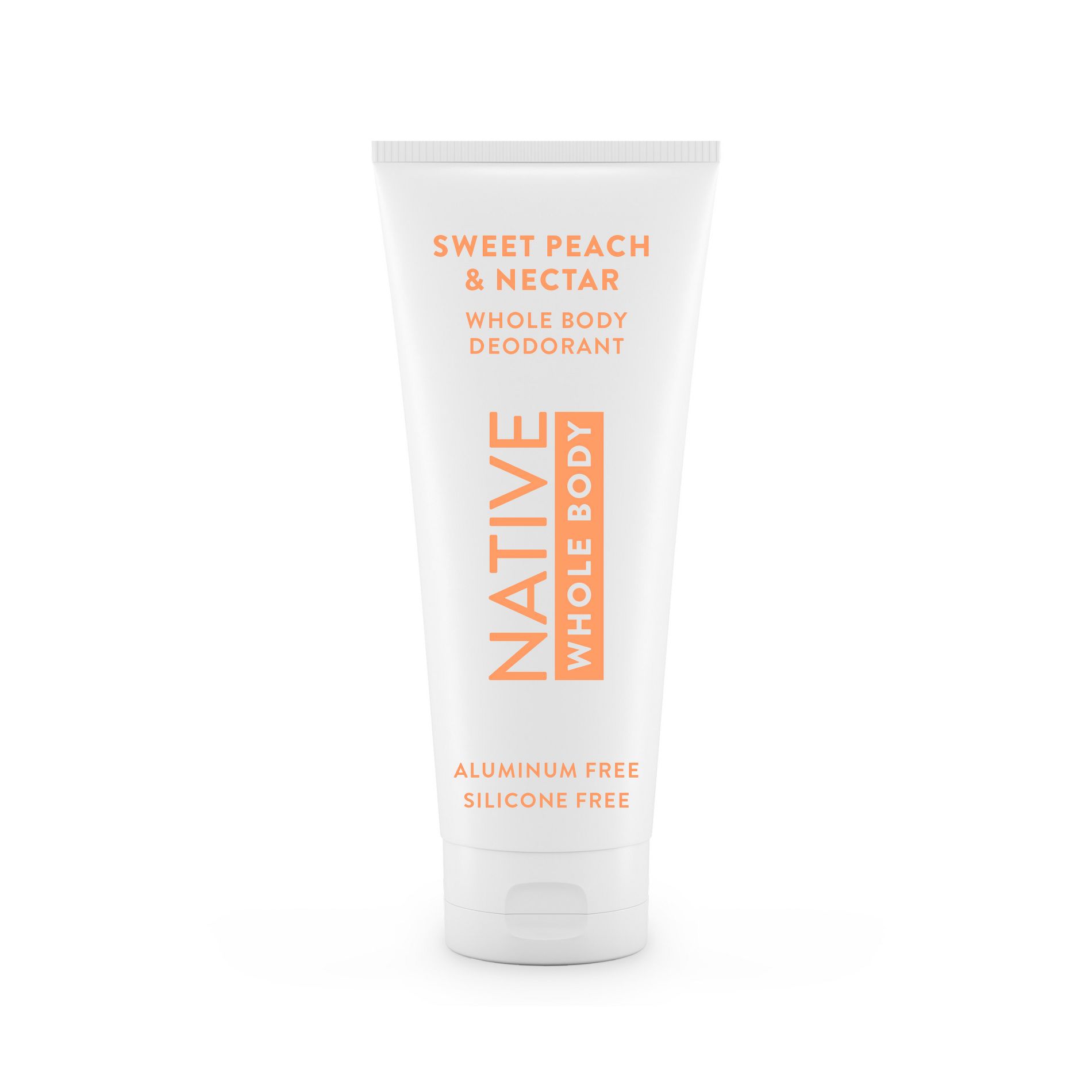Native Whole Body Cream Deodorant - Sweet Peach & Nectar - Aluminum-Free - 3oz