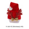 Unique Bargains Christmas Hat Adult Large Antler Christmas Hat Polyester 11.42"x15.35" 1 Pc - 3 of 4