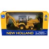 New Holland B110C Backhoe Loader Yellow Diecast Model by New Ray - 3 of 4