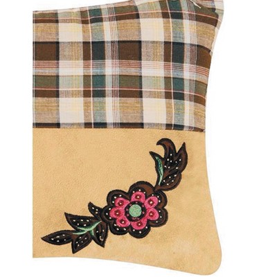Rustic Beige and Brown Patchwork Kids Throw Pillow