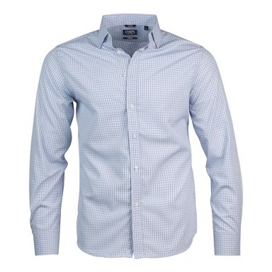 Chaps Mens Slim Fit Dress Shirt Wrinkle Resistant Stretch White Long Sleeve Shirts  for Men Formal Navy & Blue Graph Large Tall : Target