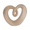 Abstract Heart Sculpture for Kitchen Decor or Table Display - Modern Decorations and Statues for Living Room, Shelf Styling, or Entryway Accent - 2 of 4