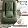 Okak Upholstered Large Floor Bean Bag Human Dog Bed with 5 Adjustable Position,Extra Corduroy 2-in-1 Couch for You & Pets - 4 of 4
