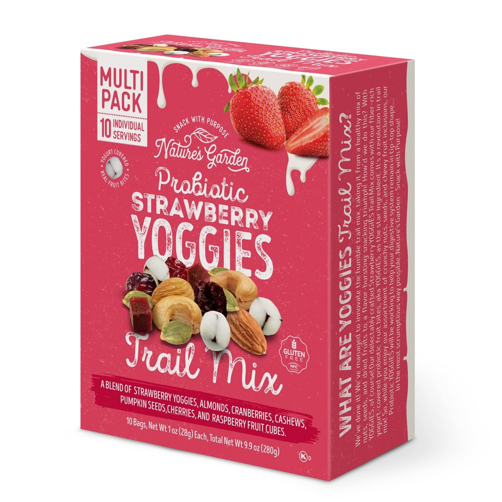Nature's Garden Snacks Probiotic Strawberry Yoggies Trail Mix - 9.9oz/10ct