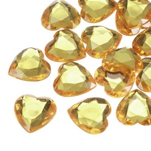 Unique Bargains Acrylic Flat Back Heart DIY Crafting Decor Jewelry Rhinestone 20 Pcs - 1 of 4