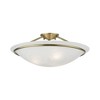Livex Lighting Newburgh 3 - Light Semi-Flush Mount in  Antique Brass - 4 of 4