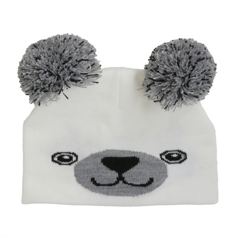 Arctic Gear Infant Specialty Winter Hat - Polar Bear With Double Poms ...