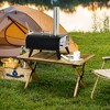 Outdoor Pizza Oven with 12in Rotating Stone, Peel and Cover, Portable Pellet Wood Fired Pizza Maker with Foldable Legs,Backyard, Outdoor Kitchen - 2 of 4