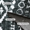 Lahome Boho Moroccan 8'2"x10' Area Rugs, Ultra-Thin Soft Black White Rugs for Living Room Washable, Non-Shed Print Indoor Carpet for Nursery - 4 of 4