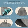 Lifepro Wool Sauna Hat - Traditional Russian Banya Hat for Men & Women - Felt Cap for Infrared & Indoor Sauna, Heat & Hair Protection - 3 of 4
