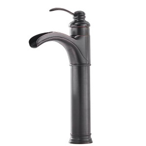 BWE Waterfall Single Hole Single-Handle Vessel Bathroom Faucet With Pop-up Drain Assembly - 1 of 4