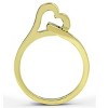 Slickblue Women's Stainless Steel Ring, Gold Ion Plated Finish, Minimalist Look, No Center Stone, Size 5-10 - 3 of 4