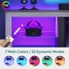 Bestier TV Stand Modern Entertainment Center for TVs up to 75" with LED Light and Storage Shelves - 2 of 4