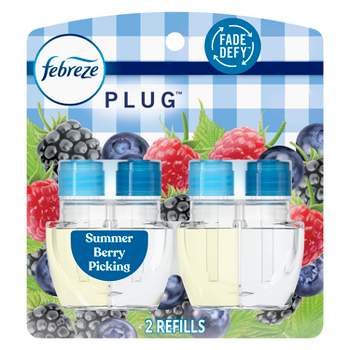 Febreze Plug Dual Refill Air Freshener Summer Berry Picking - 2ct
