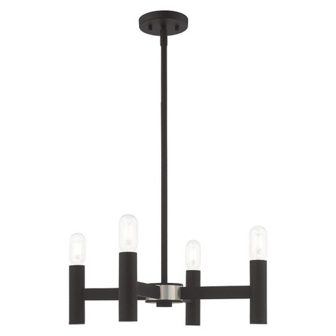 Livex Lighting Copenhagen 4 - Light Chandelier in  Black - image 1 of 2