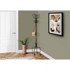EveryRoom Coat Rack - Traditional Hammered Black Metal: 8 Hooks, 74" Height, Metal Frame, Freestanding Design - 2 of 4