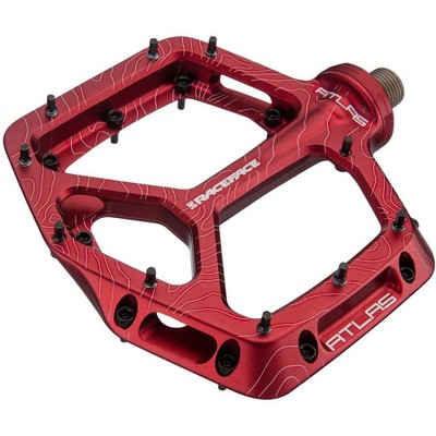 RaceFace Atlas Platform Pedals 9/16" Concave Alloy Body w/ Adjustable Pins Red