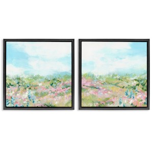 Stupell Industries Abstract Cottage Meadow 2pc Floating Frame Art Set - 1 of 4