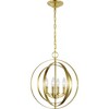 Progress Lighting Equinox 4-Light Foyer Pendant, Steel, Burnished Silver, No Shade - 4 of 4