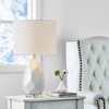 Maxax White/Blue  Geometric Ceramic Table Lamp - 2 of 4