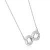 Pompeii3 5/8Ct Diamond Infinity Pendant White or Yellow Gold Necklace 3/4" Wide - 2 of 4