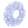 Vickerman Flocked White Artificial Wreath - 4 of 4