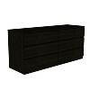 Sapphtopaz Double Dresser for Bedroom Modern Drawer Organizer with Black Metal Pulls Storage Cabinet for Kids Room, Living Room - 4 of 4