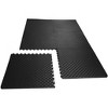 NicBex 26"L Interlocking Gym Floor Mats,Premium EVA Foam,0.5/0.75/1 Inch Thickness,6/12/18/24/36 Pieces,Home Gym and Gymnastics Floor Protection,Black - 3 of 4