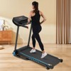 VisioGear Incline Treadmill for Running & Walking, 350 lbs Weight Capacity Folding Treadmill, Black, 52.56"*24.41"*41.41" - 2 of 4