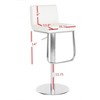 Stanley Gas Lift Swivel Bar Stool - FOX3003 - Black - Safavieh Couture - 4 of 4