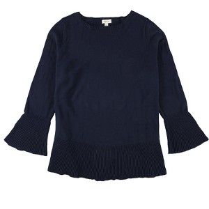 Style & Co. Womens Ruffle-Hem Pullover Sweater - 1 of 2