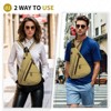 Unique Bargains Vintage Waterpoof Anti Theft Casual Crossbody Backpack - 2 of 4