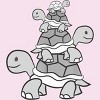 Girl's Design By Humans Cute Turtle Tortoises Ocean Love Sea Turtles T-Shirt By animalshop T-Shirt - 2 of 3
