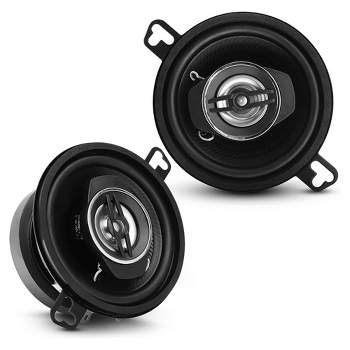 Pyle 2 Way Universal Car Stereo Speakers with OEM Quick Replacement Component and Coaxial Speaker System for Car Speaker Attachments, Black