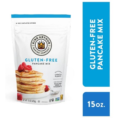 King Arthur Flour Pancake Mix Gluten Free, 15 oz (Pack of 4)