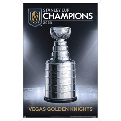 Trends International Nhl Vegas Golden Knights - Maximalist Logo 23 Framed  Wall Poster Prints Black Framed Version 14.725 X 22.375 : Target