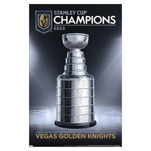 Trends International NHL Vegas Golden Knights - 2023 Stanley Cup Team Logo Framed Wall Poster Prints - 1 of 4