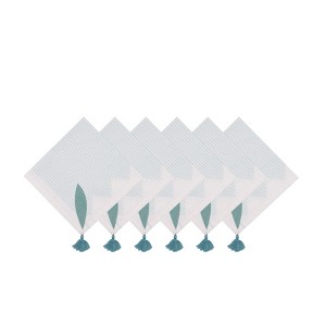 C&F Home Tassel and Stripes Fish Napkins Set of 6 - 1 of 4