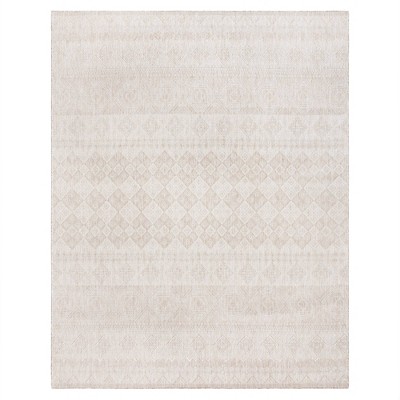 Gertmenian 7'8"x10' Tropea Darcy Rectangle Woven Indoor/Outdoor Accent Rug Beige: UV-Stabilized, Mold-Resistant