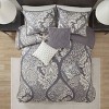 PAGED Comforter Set 7 Piece Cotton Printed Bedding Comforter Sets Transitional Bedding Set with Decorative Pillows, Bed Skirt - 2 of 4