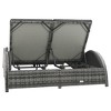 Sun Lounger Gray and dark gray  vidaXL - 3 of 4