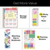 HARDCOVER 2026 Planner, 5.5"x8": 14 Months (Nov 2025-Dec 2026), Daily/Weekly/Monthly,  Bookmark, Pocket Folder w Sticky Notes (Watercolor Butterflies) - 2 of 4