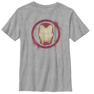 Boy's Marvel Avengers: Endgame Smudged Iron Man T-Shirt - 1 of 4