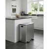 21.2 Gallon Stainless Steel Dual Trash Can,Double Compartment Garbage and Recycling Bin Combo with Metal Lid,Step-On Pedal,Removable PP Liner Buckets - 2 of 4