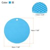 Unique Bargains Silicone Pot Holder Teapot Coaster Trivet Mat 4 Pcs - 2 of 4