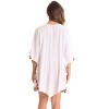 Riviera Sun Womens Swimsuit Beach Cover Up  - Caftan for Women with Tassels and Embroidery - 3 of 3