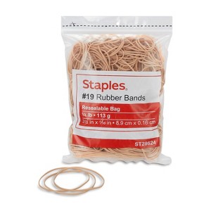 Staples Economy Rubber Bands Size #19 1/4 lb. 646092 - 1 of 3