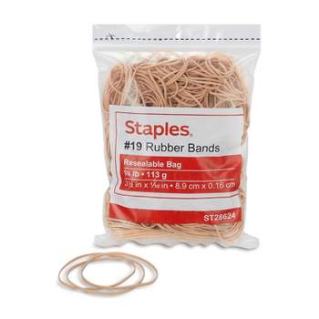 Staples Premium Rubber Bands, #117B, 1/4 lb. Bag, 50/Pack (28627-CC)